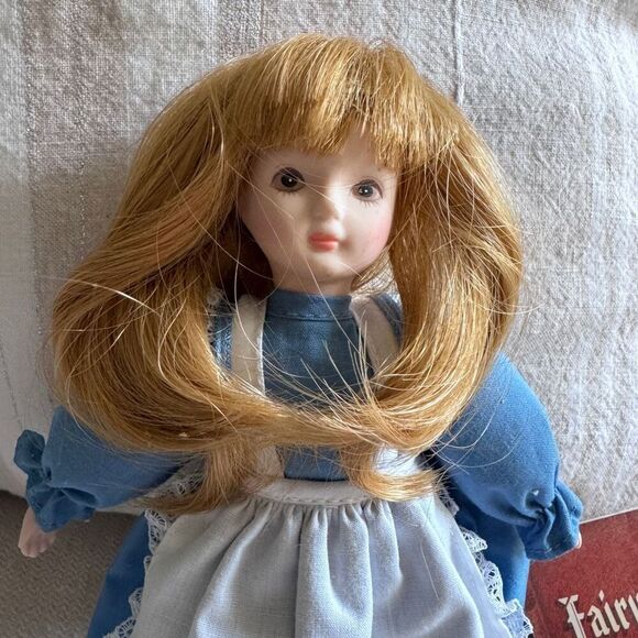 Vintage Russ Fairytale Doll Alice in Wonderland Porcelain Doll with Book - Picture 2 of 7